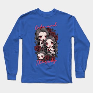 Cute and Thirsty Vampire Girls! Long Sleeve T-Shirt